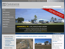 Tablet Screenshot of commercetxedc.org